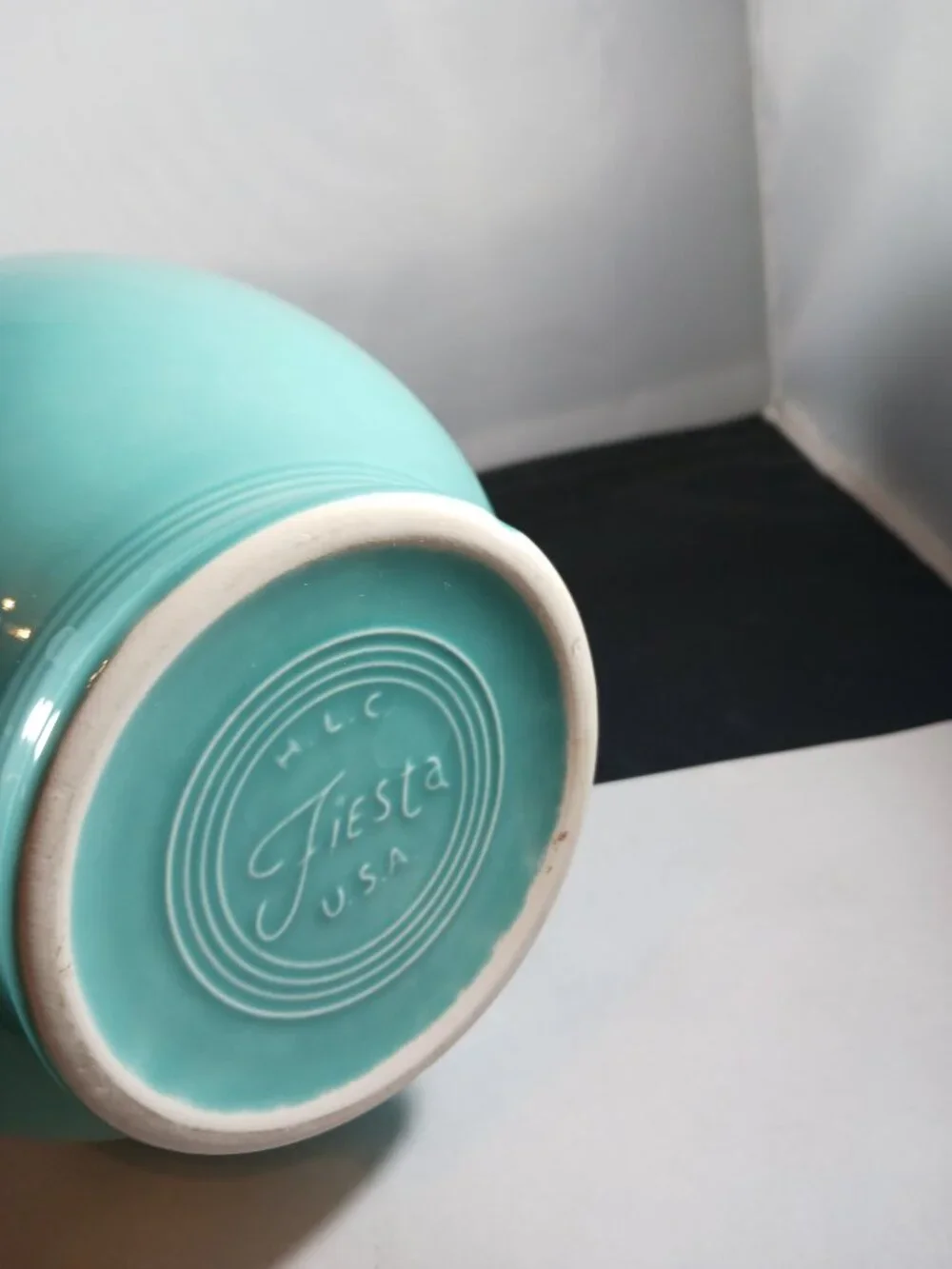 Vintage Fiesta Ware Blue Large Carafe
